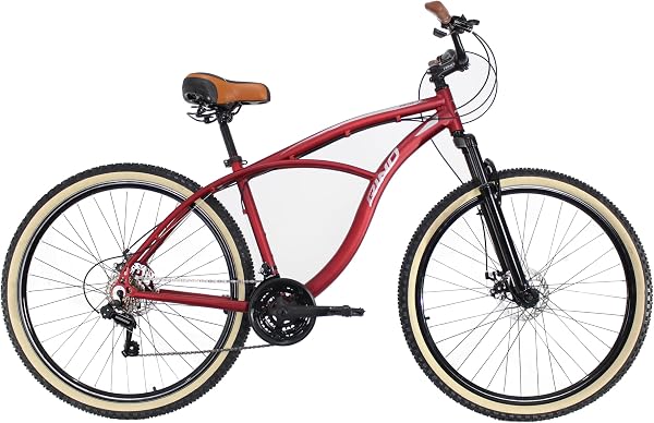 Bicicleta Rino Caiçara Aro 29 Alumínio 21 Marchas Suspensão 80mm Freio a Disco Cubo Rolamentado Rapid Fire