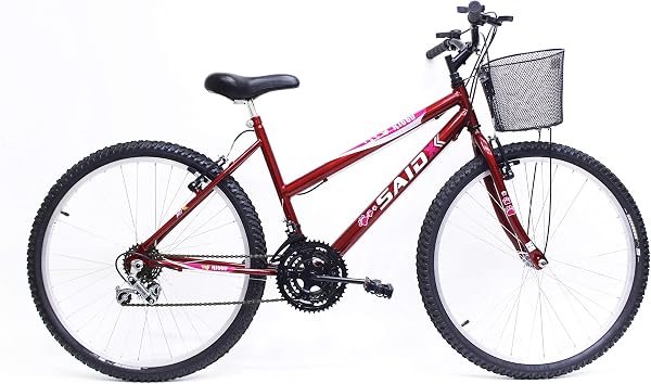 Bicicleta Saidx Feminina Aro 26 18 Velocidades Freio V-brake Cor Branca